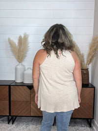 "Champagne Wishes" Sparkle Halter Tank