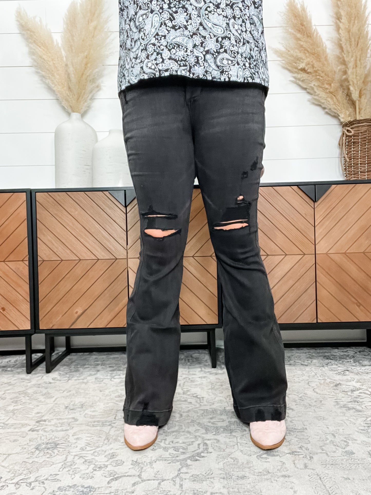 Judy Blue "We Ride At Dawn" Black Flares