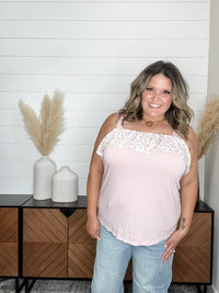 "Blatant" Floral Tank Top with Ruffle Detail