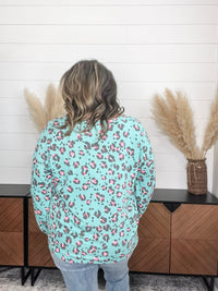 Dear Scarlett "Draw The Line" Balloon Sleeve V Neck Weekender