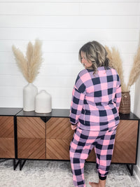 "Comfy" Plaid Lounge Set with Pockets
