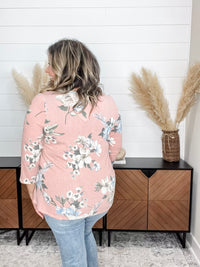 Dear Scarlett "Forgiven" Floral Long Sleeve U Neck