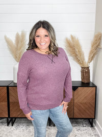 Dear Scarlett "Got It" Long Sleeve Weekender (Mauve)