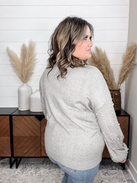 "Haze" Pearl Embellished Long Sleeve