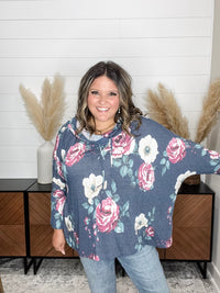 Dear Scarlett "Kody" Floral Weekender Style Hoodie