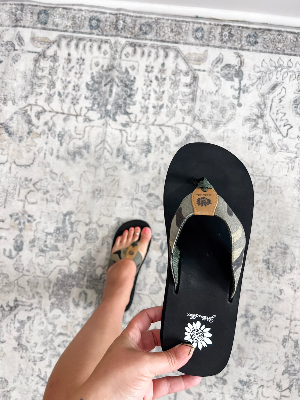 "Finwick" Flip Flop By Yellowbox (Camo)