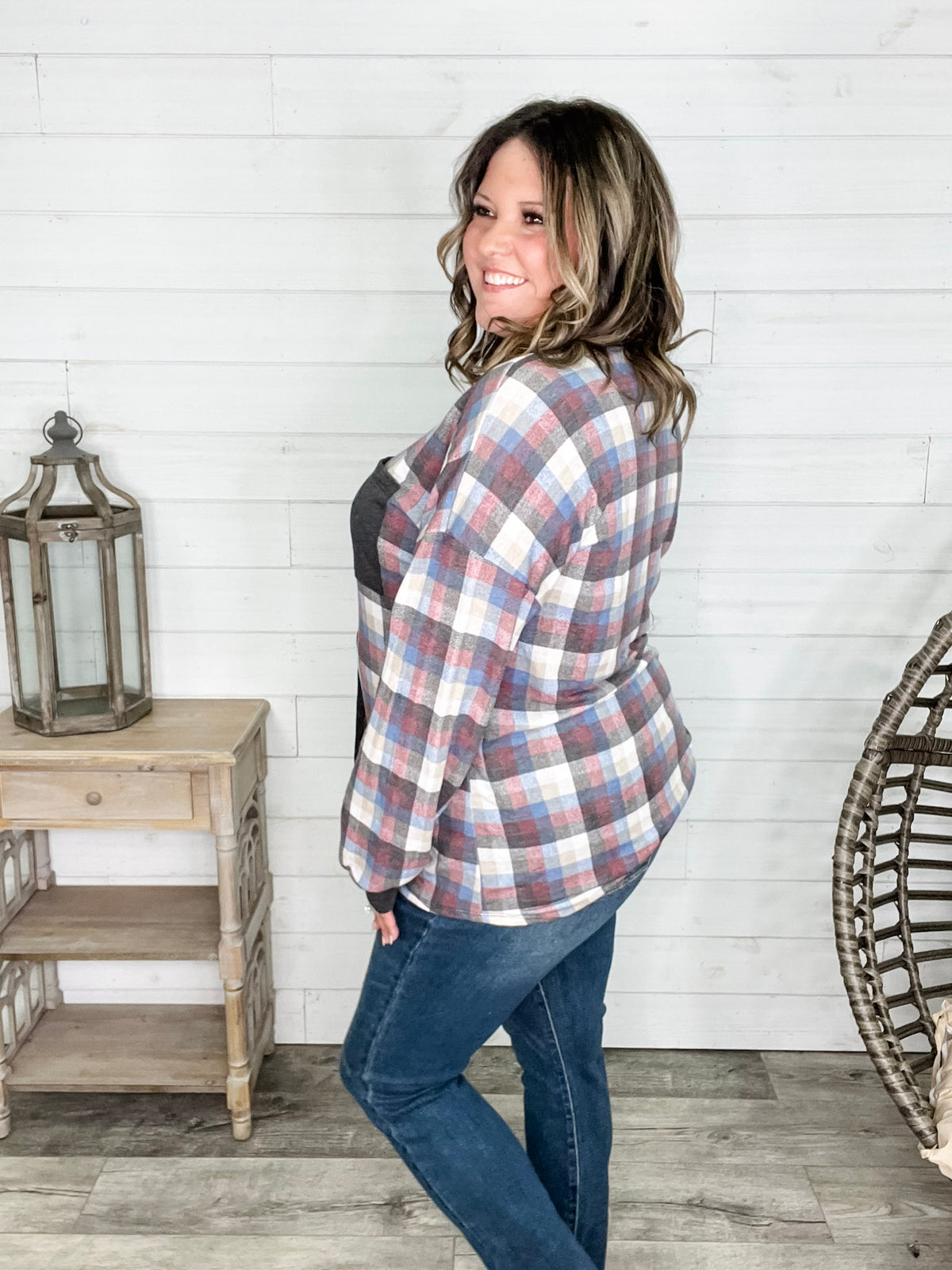 "Aiden" Long Sleeve Plaid Button Up Flannel