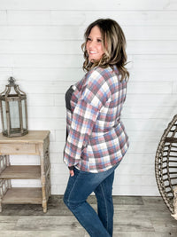 "Aiden" Long Sleeve Plaid Button Up Flannel