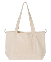 Initial canvas tote