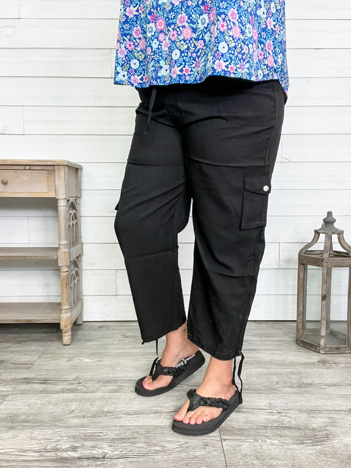 "Race Ready" Cargo Pants (Black)
