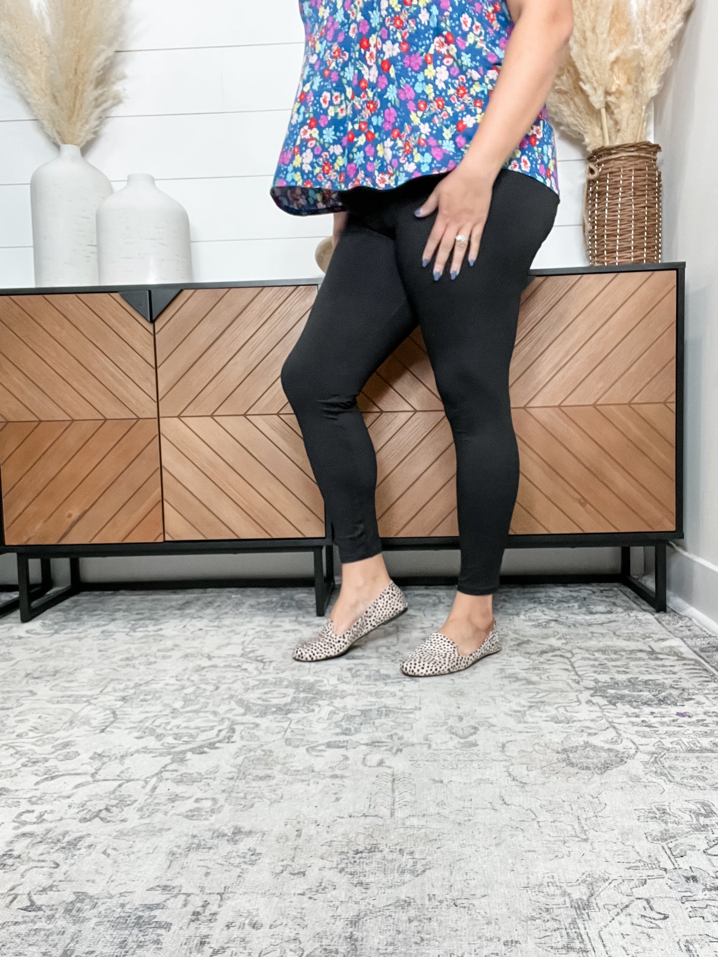 High Rise Tummy Control Black Leggings