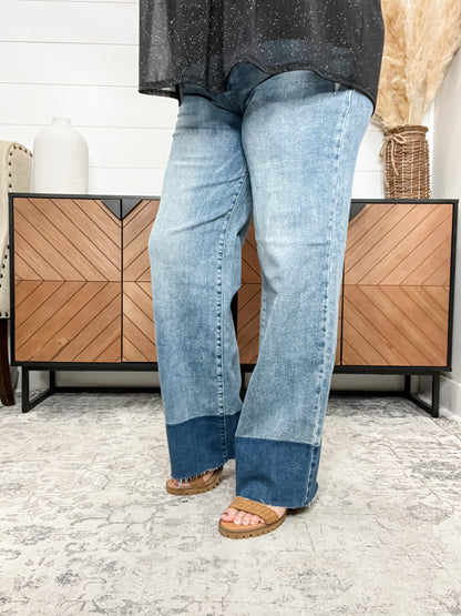 Judy Blue "Speak Up" Release Hem Column Jeans