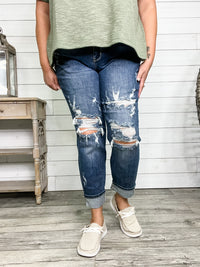 Judy Blue "Welcome to the Party" Boyfriend Jeans