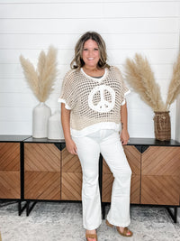 Judy Blue "Rebecca" White Side Slit Bootcut Jeans