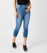 Judy Blue "Other Side of the Pillow" Pull On Cooling Denim Capris