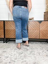 Judy Blue "Very Vague" V Waist Wide Leg Jeans