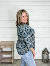 "Tadpole" 3/4 Sleeve Split Neck