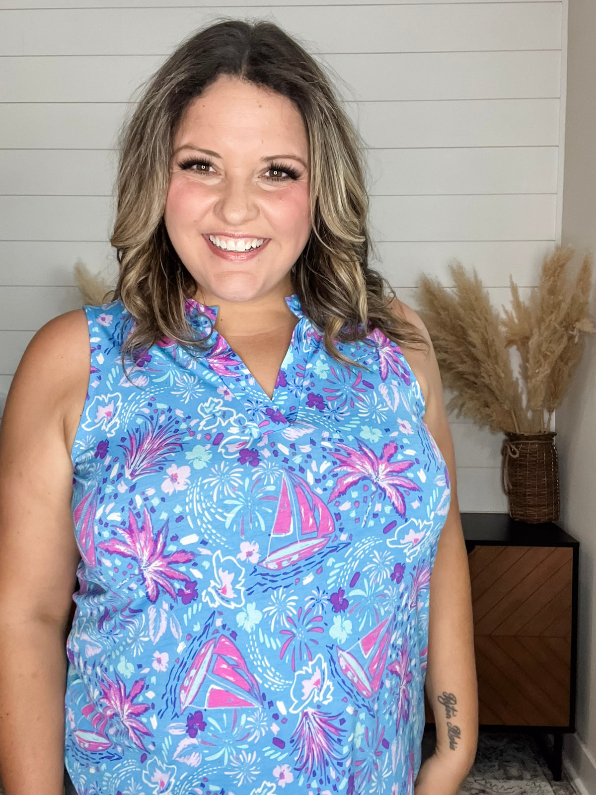 Dear Scarlett "Midnight Cruise" Sleeveless Lizzy