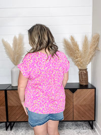 Dear Scarlett "Shameless" Split Neck Cuffed Short Sleeve