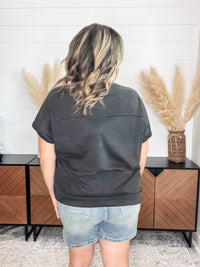 USA Embellished Oversized Boxy Tee
