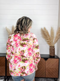 Dear Scarlett "Lucci" 3/4 Sleeve Split Neck Tops