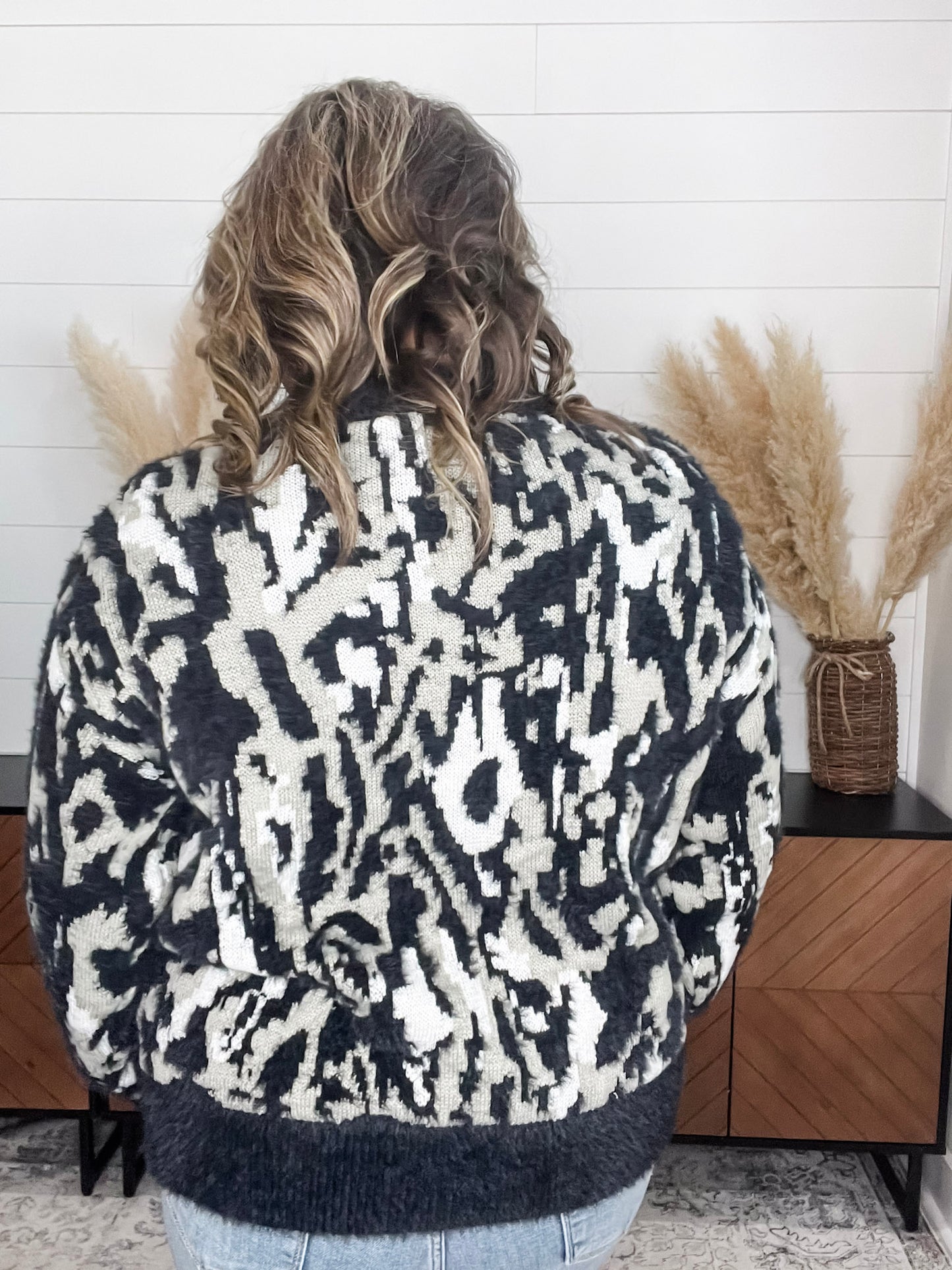 "Alfie" Camo Long Sleeve Sweater