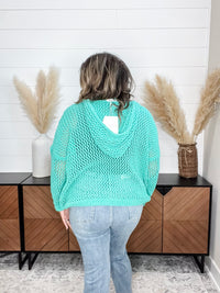 "Falcon" Loose Weft Hoodie with front tie detail