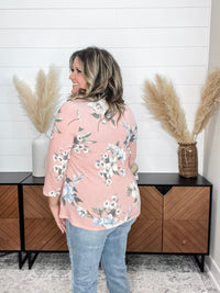 Dear Scarlett "Forgiven" Floral Long Sleeve U Neck