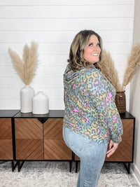 Dear Scarlett "Frank" Animal Balloon Sleeve Hoodie