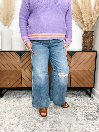 Judy Blue "Futurama" Vintage Wash Wide Leg
