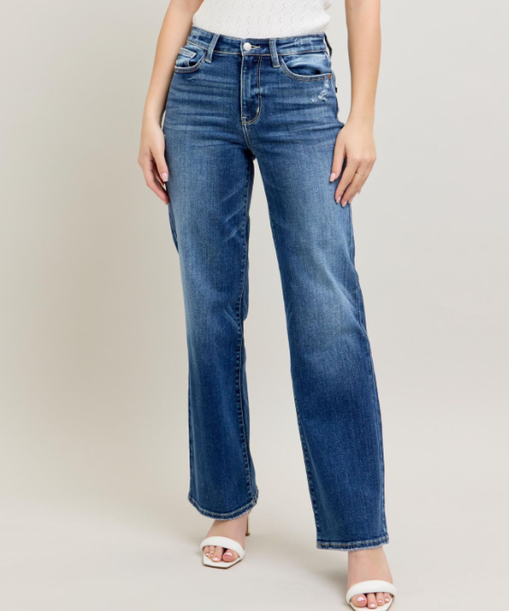 Judy Blue "One For The Books" Straight Leg Jeans