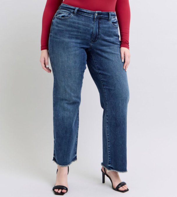 Judy Blue "Monkey Business" Wide Leg Jeans