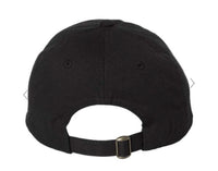 JOCOink wearing many hats embroidered black dad hat (back) | Lola Monroe Boutique