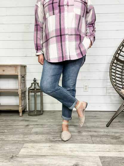 Judy Blue "Say It Ain't So" Boyfriend Jeans