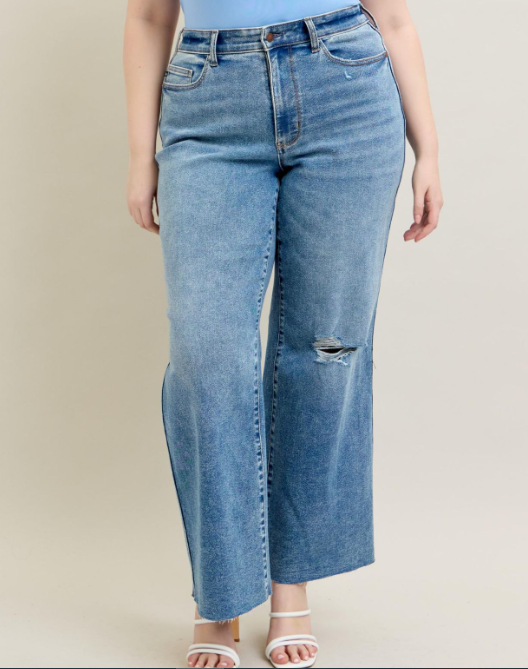 Judy Blue "Futurama" Vintage Wash Wide Leg