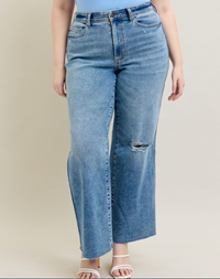 Judy Blue "Futurama" Vintage Wash Wide Leg