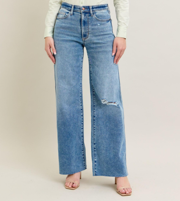 Judy Blue "Futurama" Vintage Wash Wide Leg