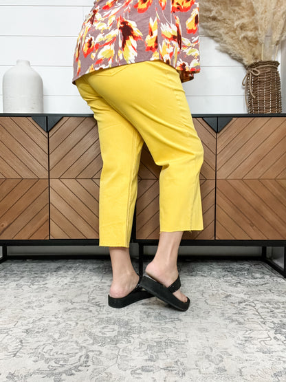 Judy Blue "You Are My Sunshine" Wide Leg Crops