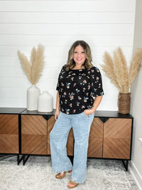 Judy Blue "Sideways" Retro Wide Leg Skewed Inseam