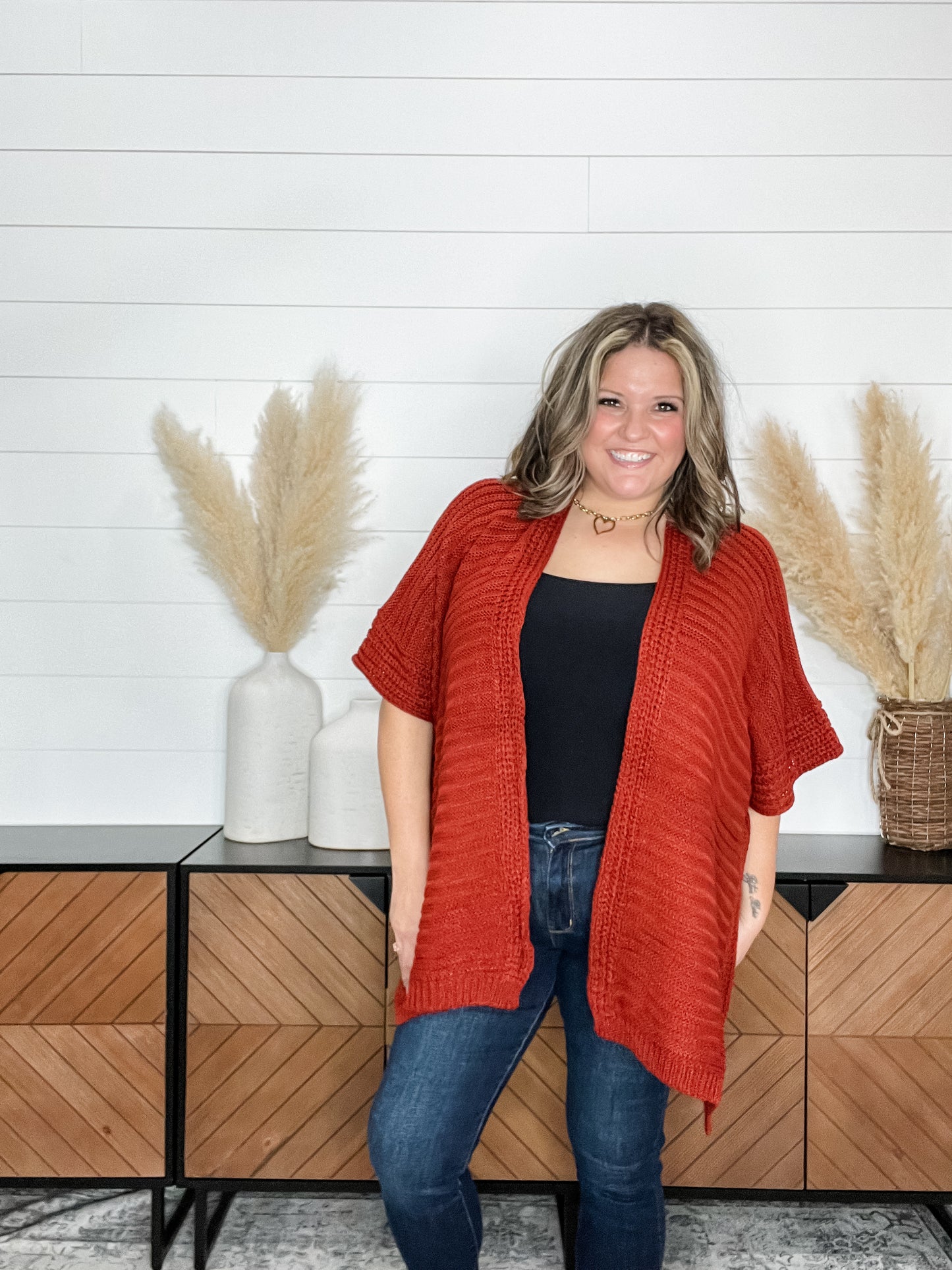 "Evolution" Wide Weave One Size Cardigan