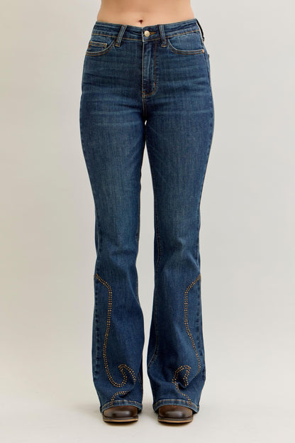 Judy Blue Stud Detail Flare