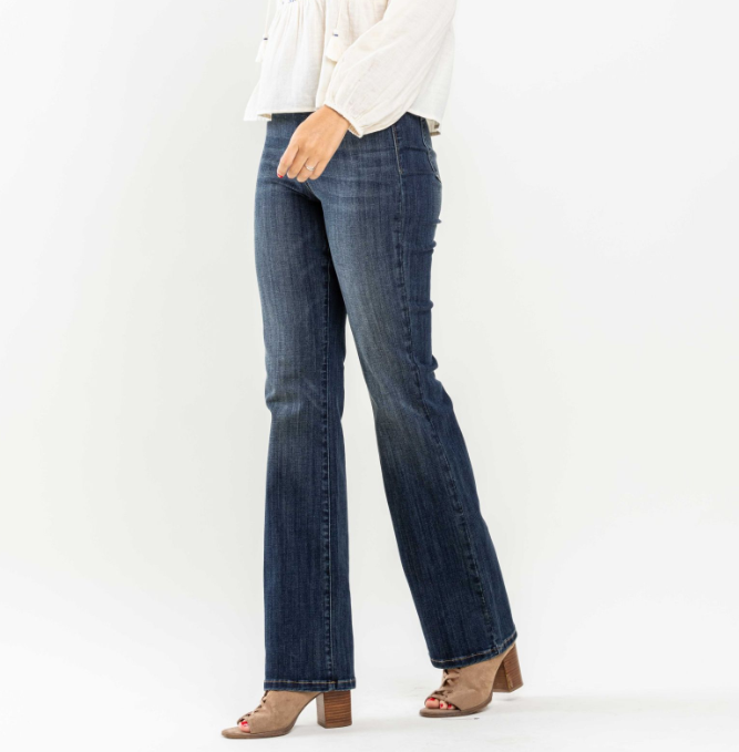 Judy Blue "Sister Sister" Pull On Bootcut Jeans