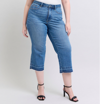 Judy Blue "Summer Lovin" Released Hem Wide Leg Crops