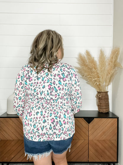 "Pop Rocks" Dear Scarlett 3/4 Sleeve Split Neck