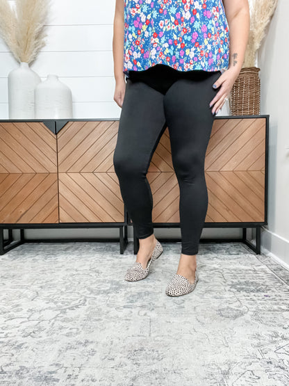 High Rise Tummy Control Black Leggings
