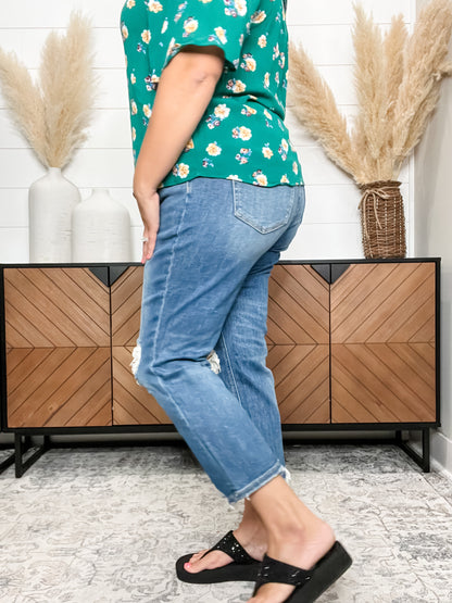 "Privileged" By Lovervet Vintage Boyfriend Crop