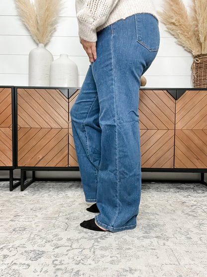 Judy Blue "Funtastic" Wide Leg Jeans