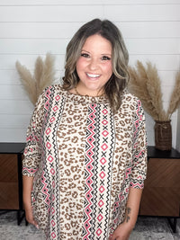 Dear Scarlett "Back At It" Short Sleeve Dolman with Cuff and Collar