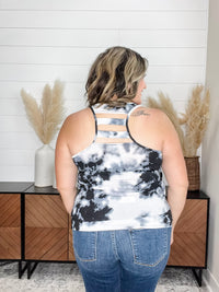 "Butler" Racerback Tank with Back Detail