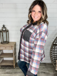 "Aiden" Long Sleeve Plaid Button Up Flannel
